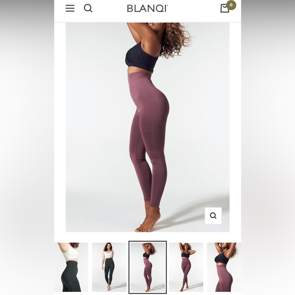Blanqi postpartum support leggings, soft fawn, medium